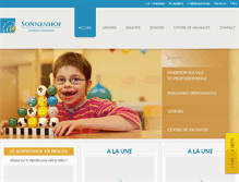 Tablet Screenshot of fondation-sonnenhof.org